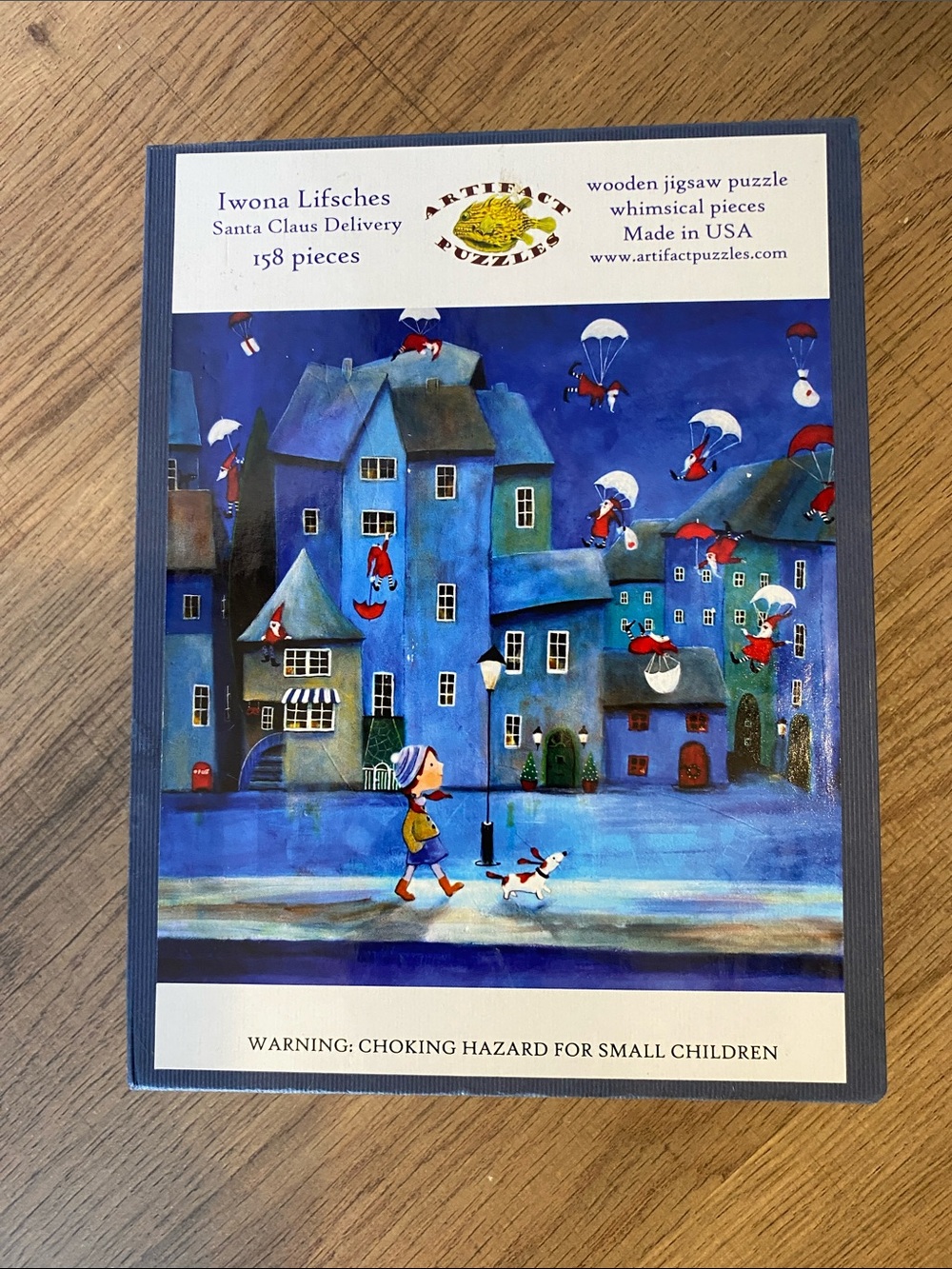 Iwona Lifsches Santa Claus Delivery Christmas wooden jigsaw puzzle 158 pieces